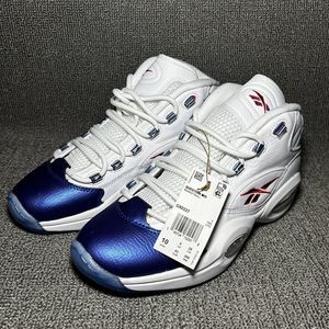 Reebok Question Mid Blue Toe 2022 GX0227 Men’s SPLIT SIZE PAIR L 10 & R 9.5